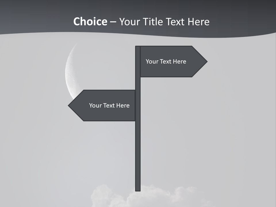 Crater Lunar White PowerPoint Template