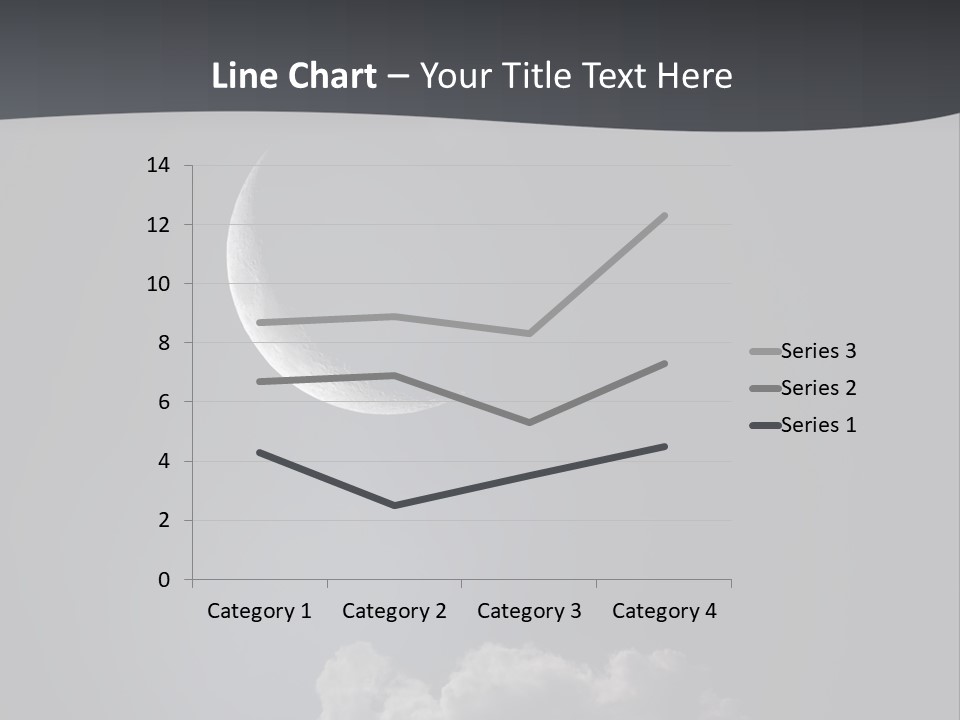 Crater Lunar White PowerPoint Template