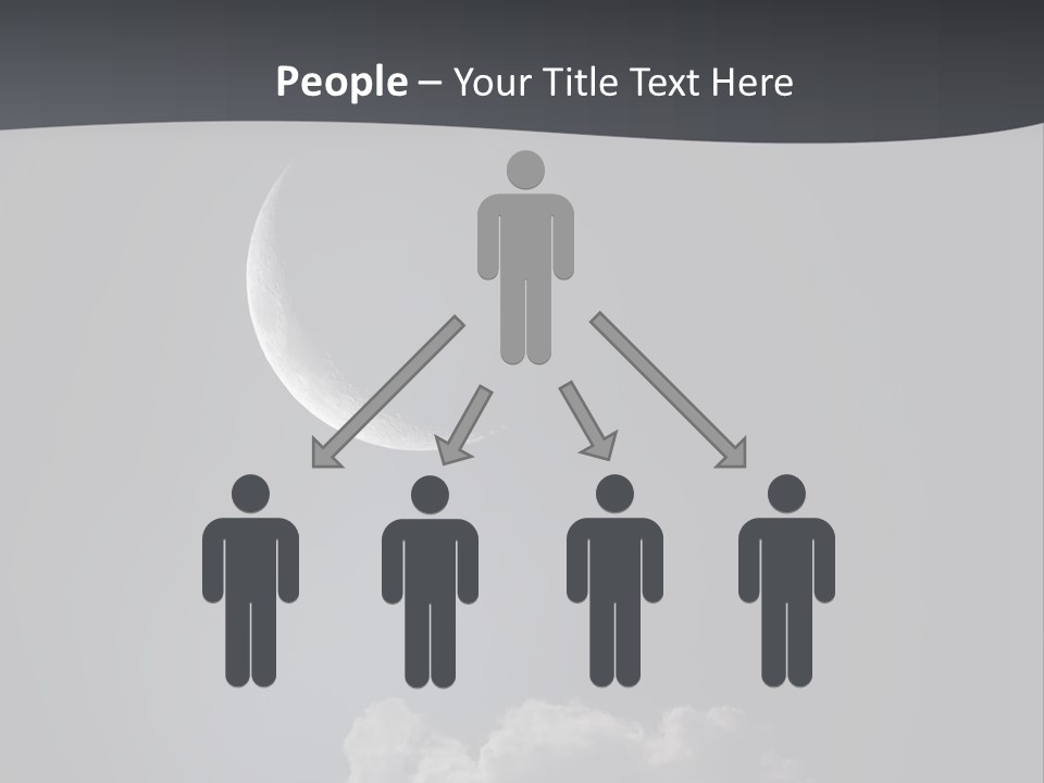 Crater Lunar White PowerPoint Template