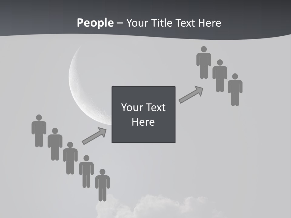 Crater Lunar White PowerPoint Template
