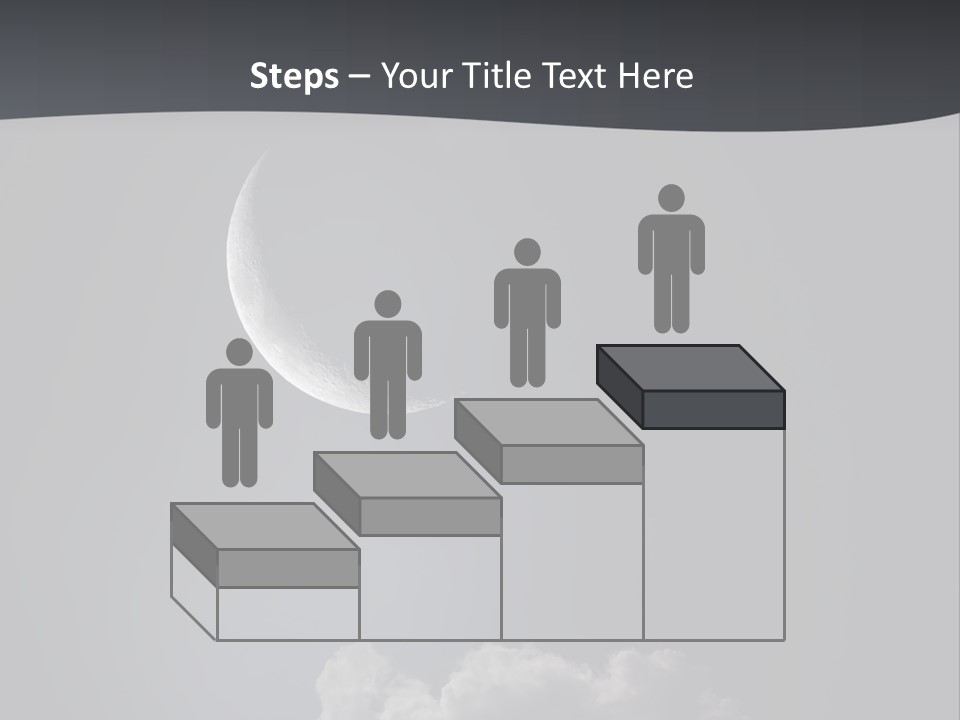 Crater Lunar White PowerPoint Template