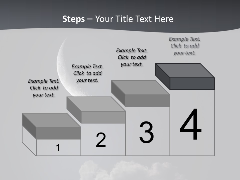 Crater Lunar White PowerPoint Template