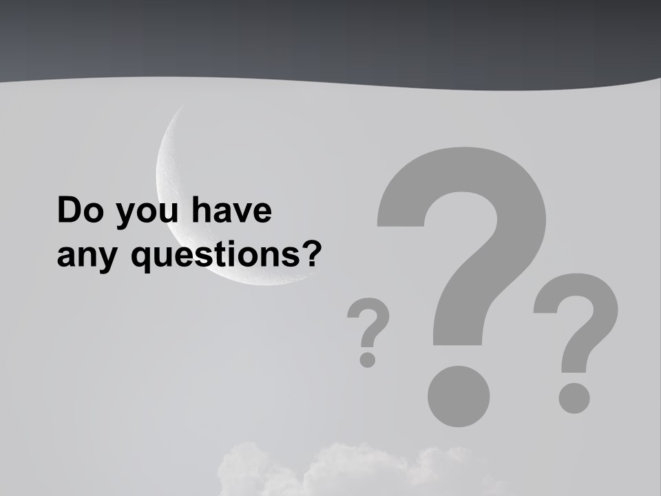 Crater Lunar White PowerPoint Template