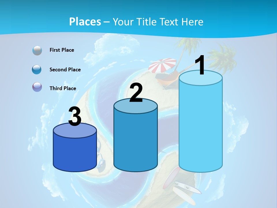 Blue Leisure Rest PowerPoint Template
