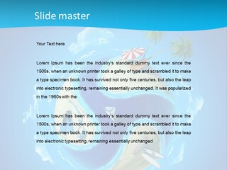 Blue Leisure Rest PowerPoint Template