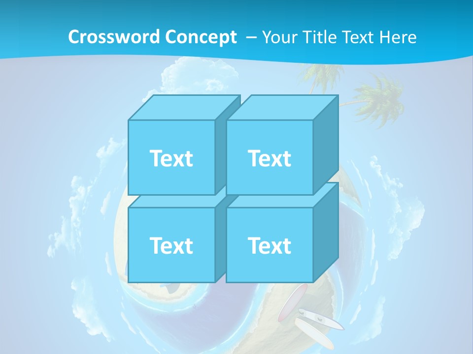 Blue Leisure Rest PowerPoint Template