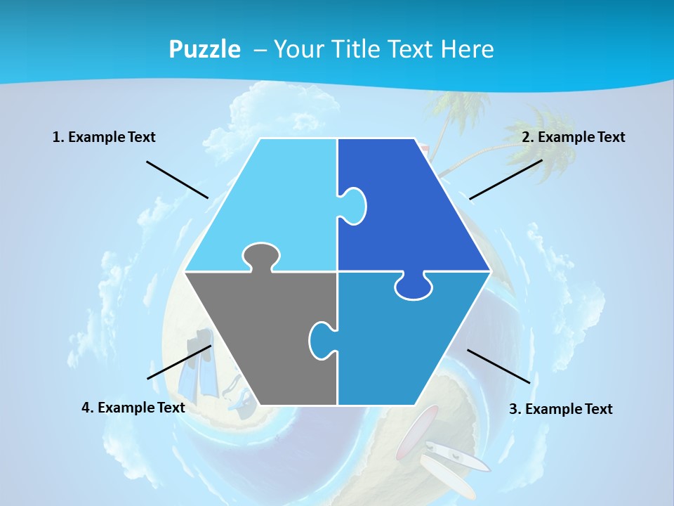 Blue Leisure Rest PowerPoint Template