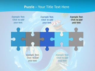 Blue Leisure Rest PowerPoint Template