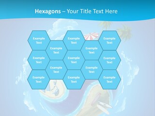 Blue Leisure Rest PowerPoint Template