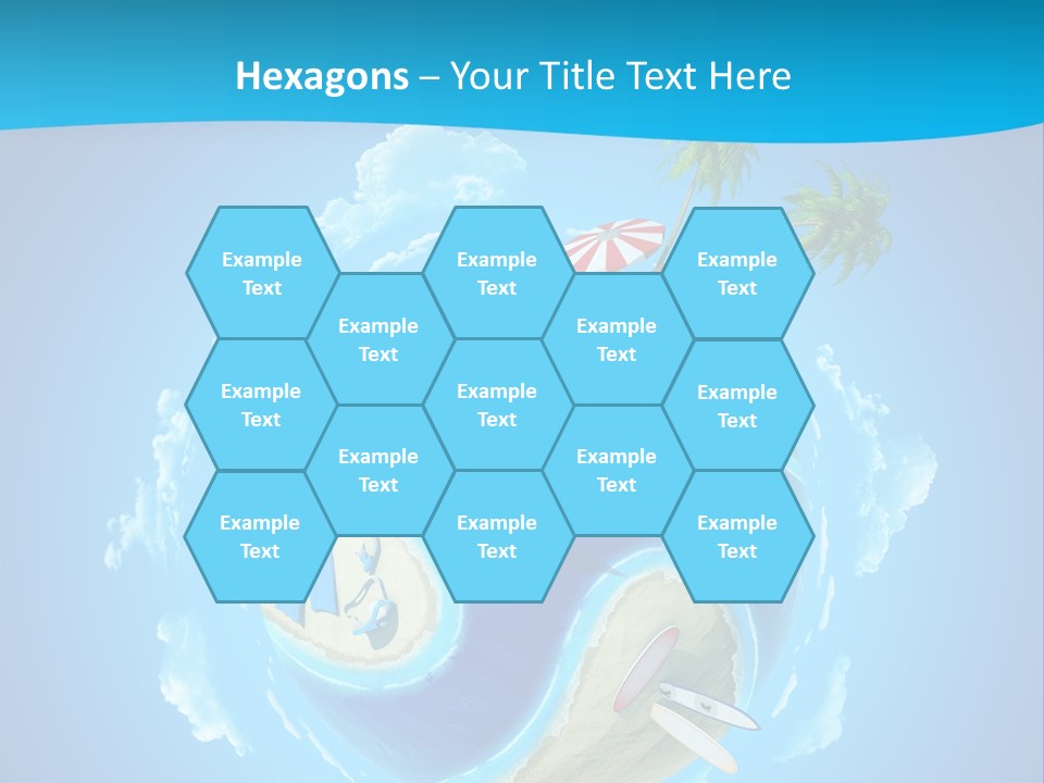 Blue Leisure Rest PowerPoint Template
