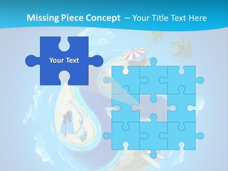Blue Leisure Rest PowerPoint Template