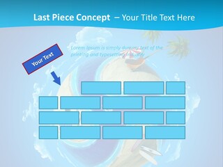 Blue Leisure Rest PowerPoint Template