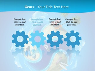 Blue Leisure Rest PowerPoint Template