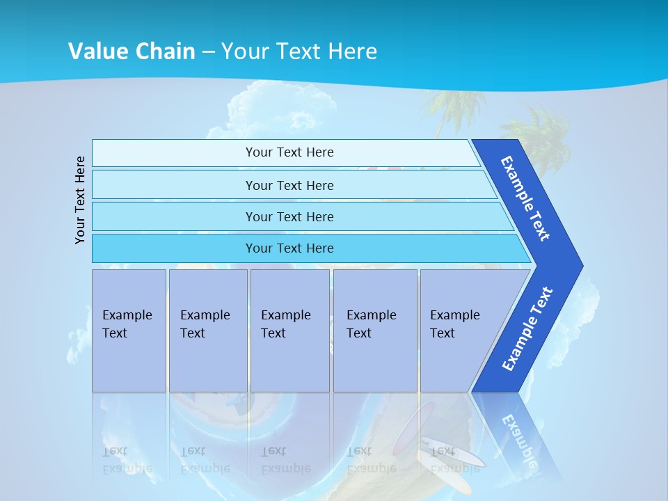 Blue Leisure Rest PowerPoint Template