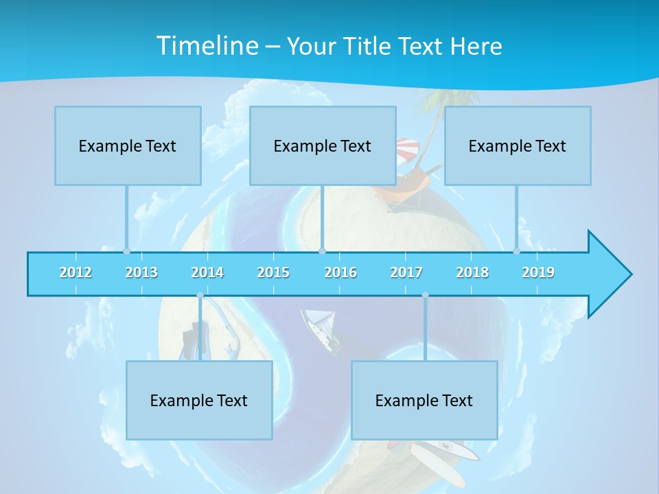 Blue Leisure Rest PowerPoint Template