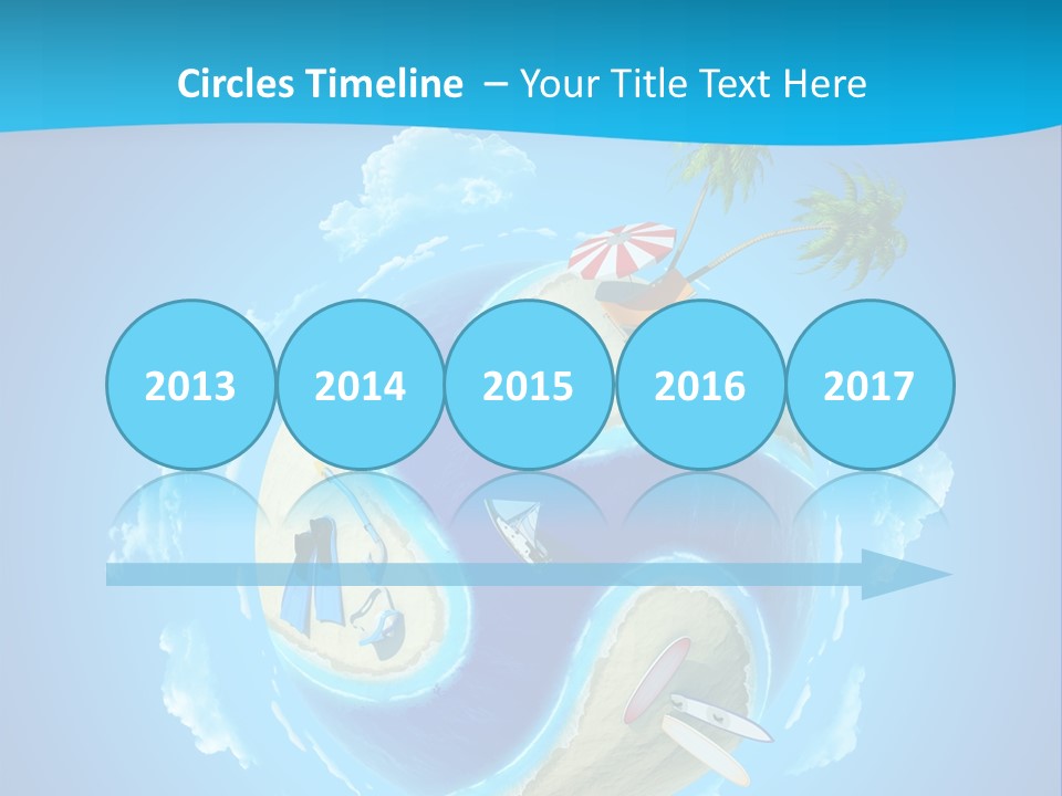 Blue Leisure Rest PowerPoint Template