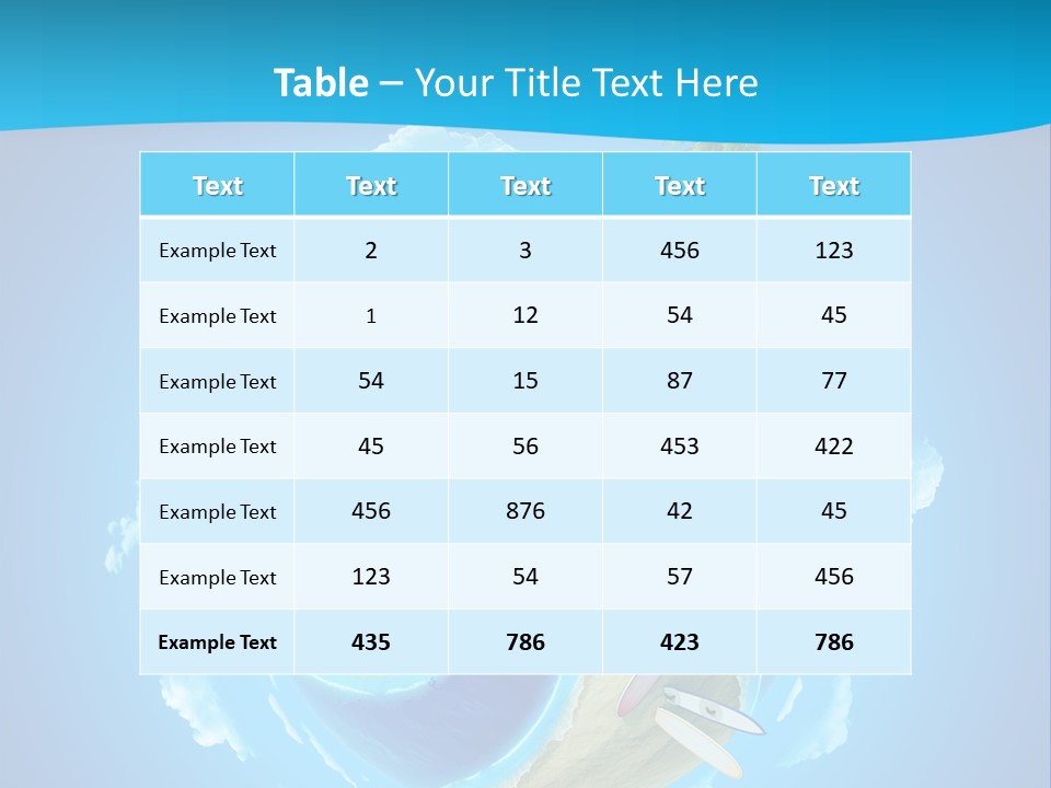 Blue Leisure Rest PowerPoint Template