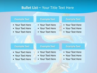 Blue Leisure Rest PowerPoint Template
