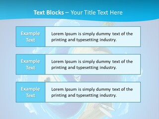Blue Leisure Rest PowerPoint Template