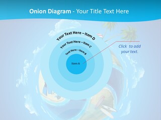 Blue Leisure Rest PowerPoint Template