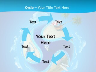 Blue Leisure Rest PowerPoint Template
