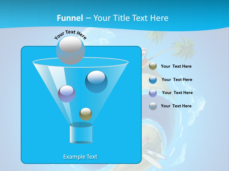 Blue Leisure Rest PowerPoint Template