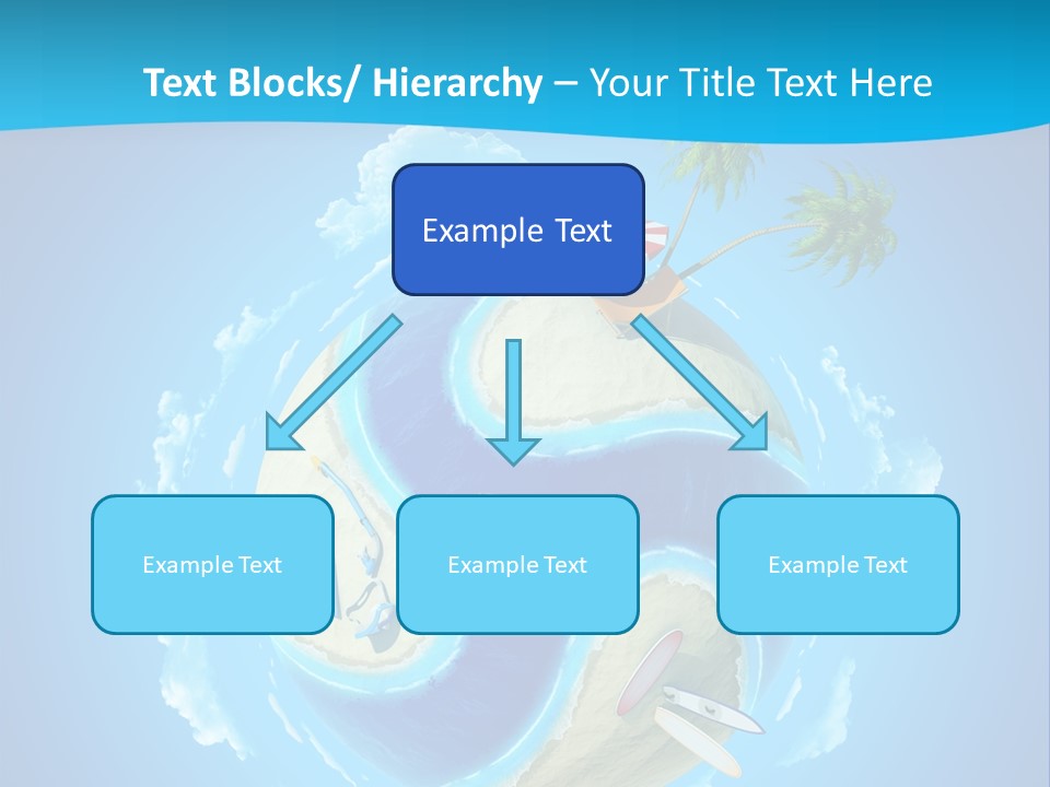 Blue Leisure Rest PowerPoint Template