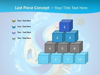 Blue Leisure Rest PowerPoint Template