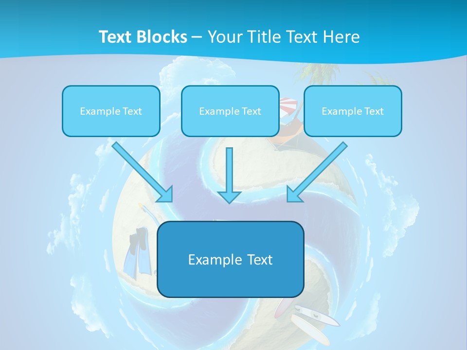 Blue Leisure Rest PowerPoint Template