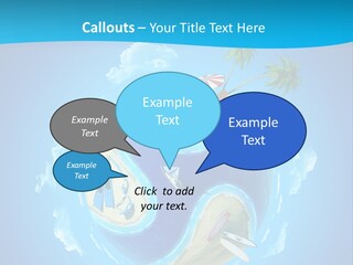 Blue Leisure Rest PowerPoint Template