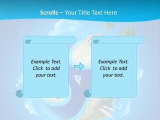 Blue Leisure Rest PowerPoint Template