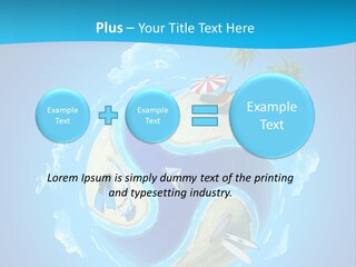 Blue Leisure Rest PowerPoint Template