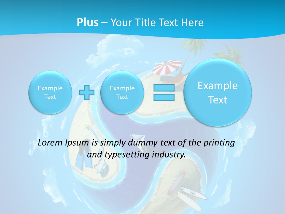 Blue Leisure Rest PowerPoint Template