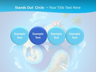 Blue Leisure Rest PowerPoint Template
