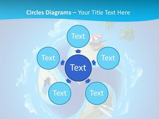 Blue Leisure Rest PowerPoint Template