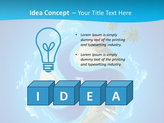 Blue Leisure Rest PowerPoint Template