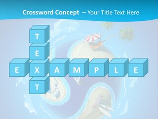 Blue Leisure Rest PowerPoint Template