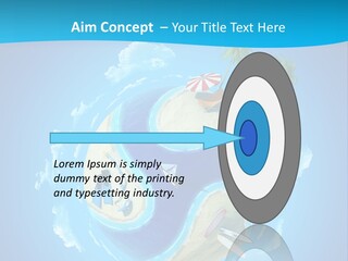 Blue Leisure Rest PowerPoint Template