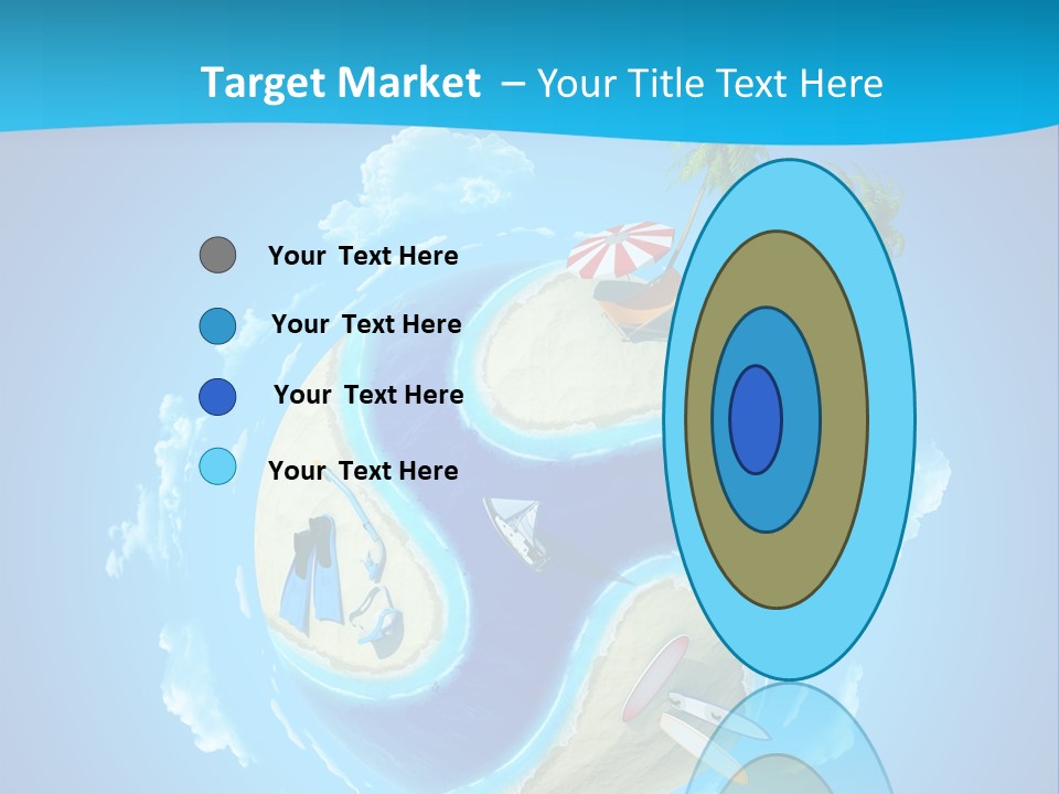 Blue Leisure Rest PowerPoint Template