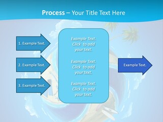 Blue Leisure Rest PowerPoint Template