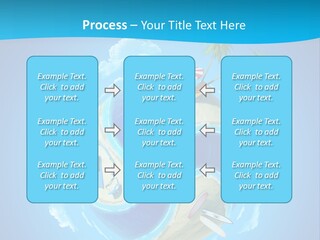 Blue Leisure Rest PowerPoint Template