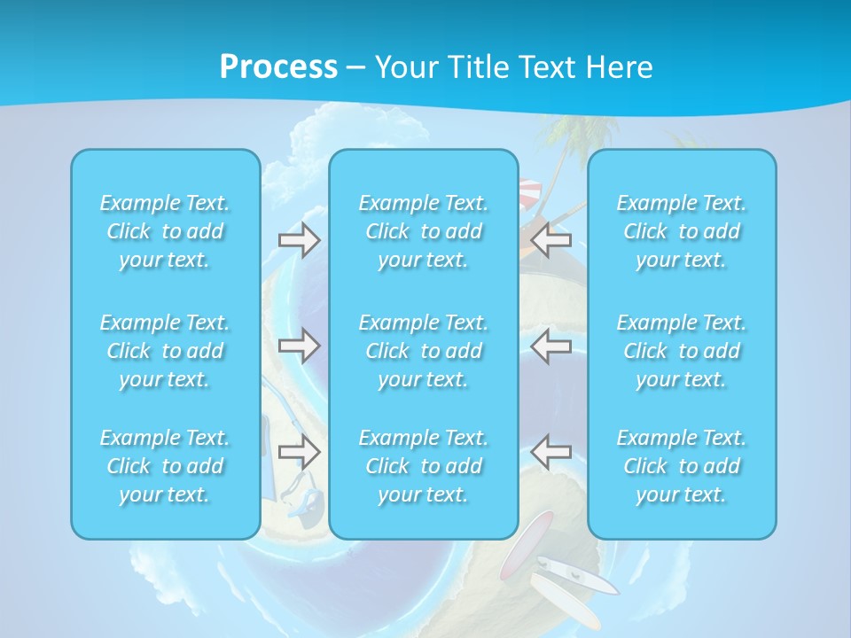 Blue Leisure Rest PowerPoint Template