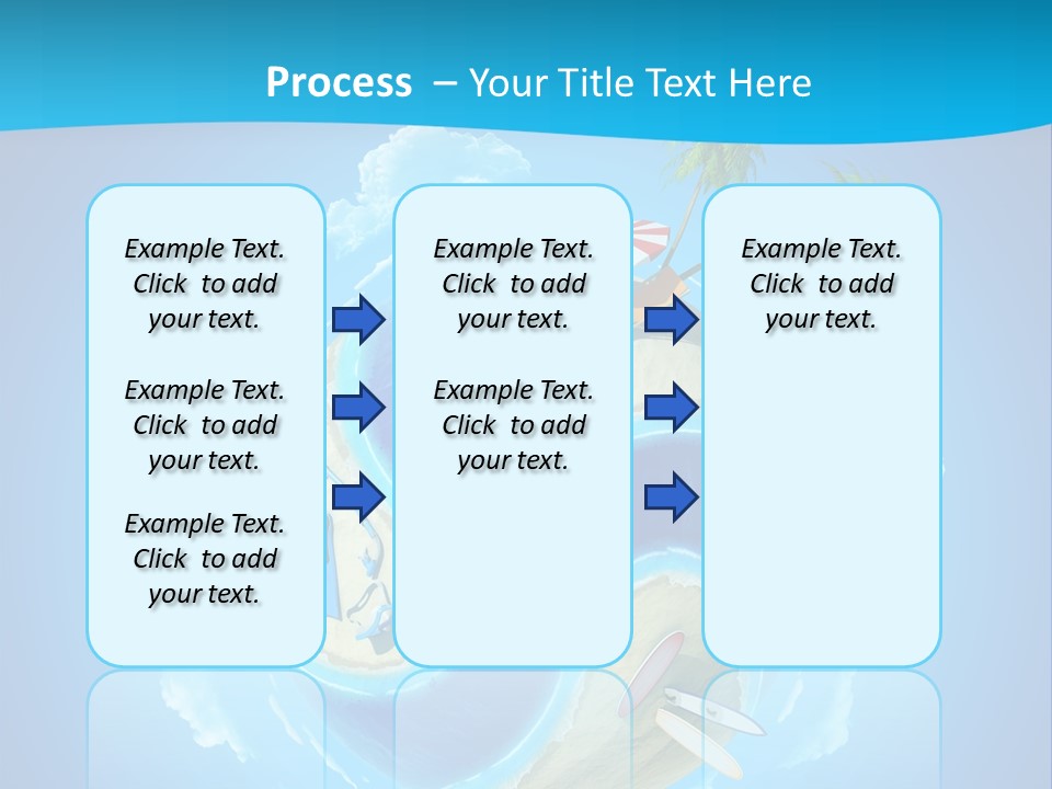 Blue Leisure Rest PowerPoint Template