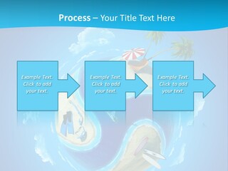 Blue Leisure Rest PowerPoint Template