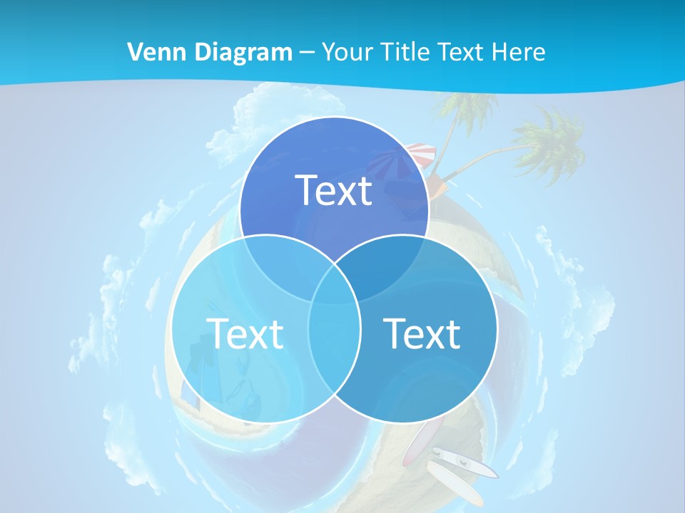 Blue Leisure Rest PowerPoint Template
