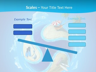 Blue Leisure Rest PowerPoint Template