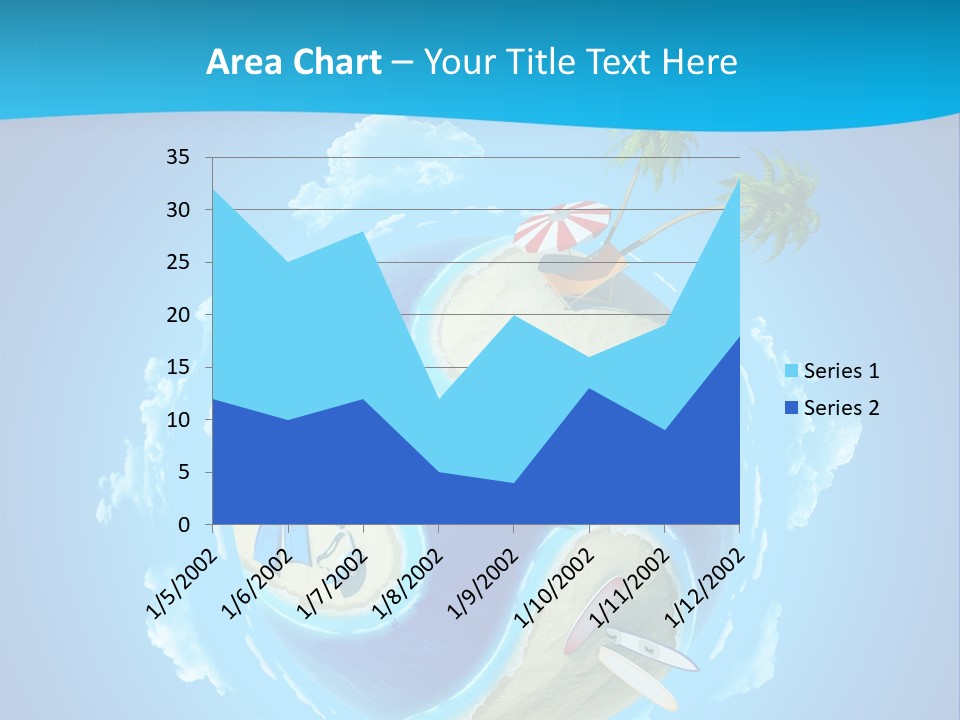 Blue Leisure Rest PowerPoint Template