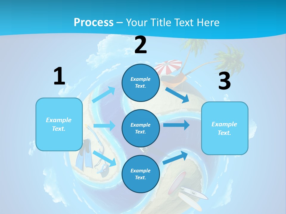 Blue Leisure Rest PowerPoint Template