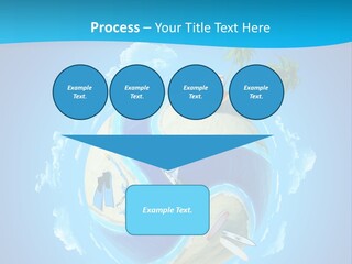 Blue Leisure Rest PowerPoint Template