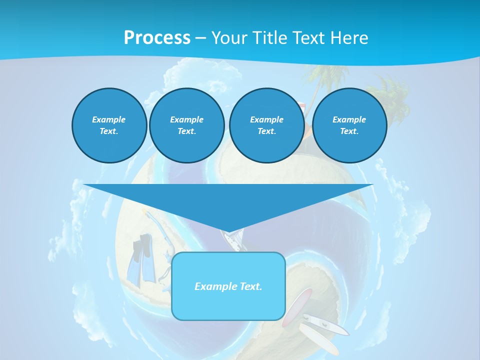Blue Leisure Rest PowerPoint Template